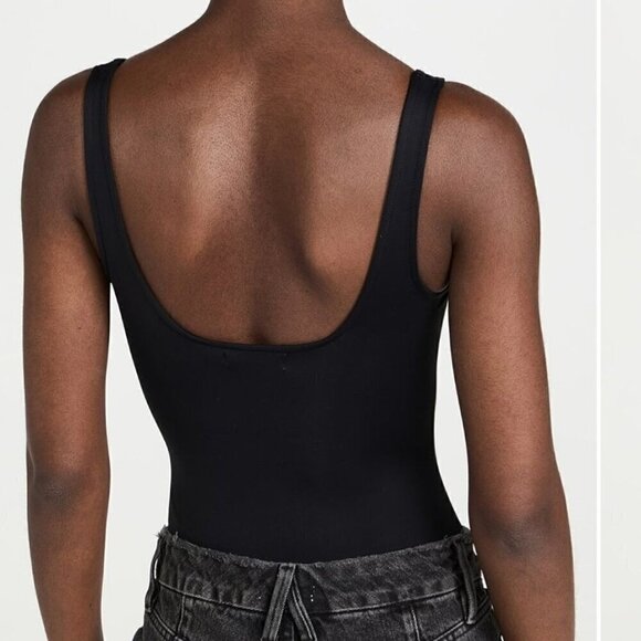 NWT Good American Black Scoop Neck Bodysuit - Size 5 (XXL) - Picture 9 of 10